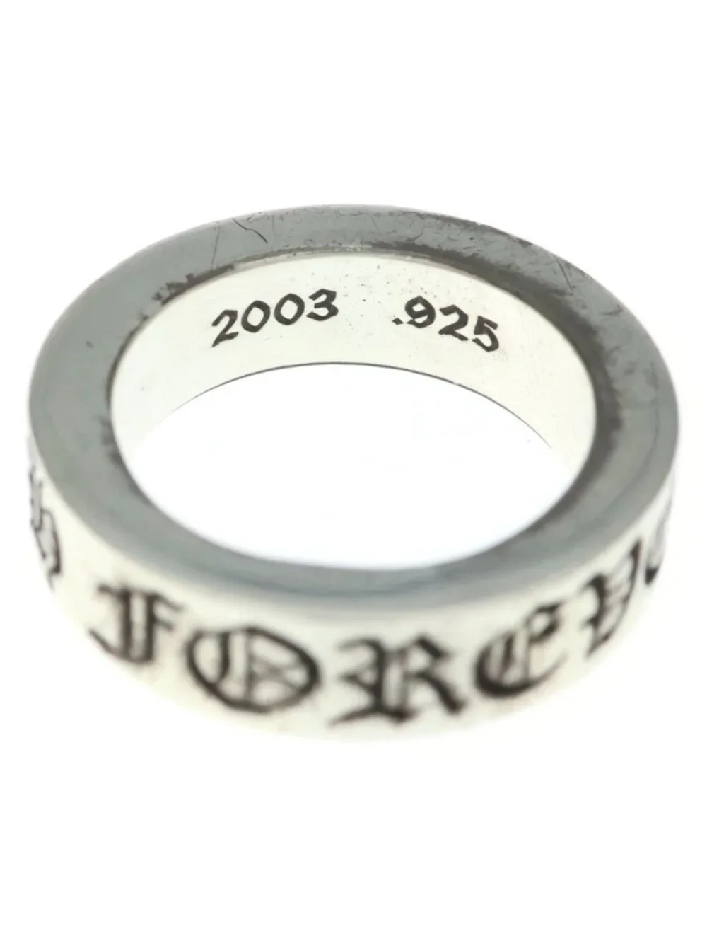 Chrome Hearts Spacer Forever Ring Silver